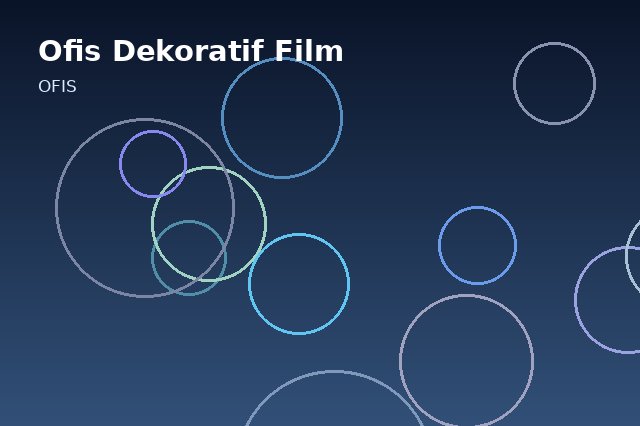Ofis Dekoratif Film uygulaması